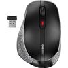 CHERRY MW 8C ERGO - Mouse - ergonomico - ottico - 6 pulsanti - senza fili - 2,4 GHz, Bluetooth 4.0 - ricevitore wireless