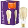 Ledvance Smart+ Lampadina a filamento LED Edison ST64 6W = 55W E27 680lm Oro Extra Bianco Caldo 2400K dimmerabile Zigbee