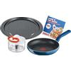 Tefal G805S304 - Padella Chefclub 24 cm + Tritacarne + Piastra per pizza