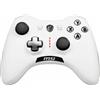 MSI Controller di gioco MSI FORCE GC20 V2 WHITE 'Pronto per PC e Android, cablato, copertura del D-Pad regolabile, doppi motori di vibrazione, design ergonomico, cavi staccabili'.