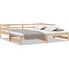 vidaXL Letto da giorno allungabile in pino massiccio 2x(90x200) cm