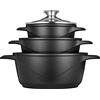 Seifenprofis Silver Electronics MGK-18 pentola per zuppa Alluminio nero