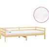 vidaXL Letto da giorno con materasso 90x200 cm in legno di pino massiccio