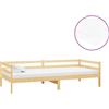 vidaXL Letto da giorno con materasso 90x200 cm in legno di pino massiccio