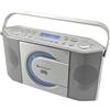 Soundmaster RCD1770SI, radio portatile con lettore CD digitale DAB+ USB MP3 con presa per cuffie e orologio
