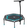 SportPlus Trampolino fitness SportPlus per uso domestico, trampolino fitness con funzione di blocco, peso massimo dell'utente 100 kg, SP-T-1100-T