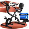 SPORTANA Cyclette EAGLE 4 4in1 Bici da Casa con Ergometro App Display LCD Attrezzi Palestra Casa Pieghevole Regolabile in Altezza con Fasce Elastiche Fitness 16 Livelli Di Resistenza