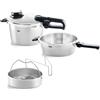 Fissler Set pentola a pressione Fissler 22 cm (SKT 4,5 l + SBP 2,5 l oD) mgE 2 pz.