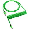 CableMod CableMod Classic Cavo a spirale per tastiera da USB-C a USB di tipo A, cavo a spirale per tastiere da gioco, verde vipera