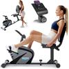 Zipro Cyclette Magnetica Orizzontale per Adulti Vision fino a 120kg, Nero, Taglia unica, Taglia unica
