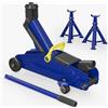 Wiltec Set di martinetti Wiltec + 2 cavalletti per martinetti, capacità di sollevamento fino a 2 t, altezza di sollevamento del martinetto 135-335 mm, altezza di lavoro dei cavalletti per martinetti 270-365 mm, cavalletti per martinetti pieghevoli