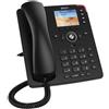 Snom D713, telefono IP, nero, ricevitore con cavo, TFT, Gigabit Ethernet