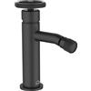 Laveo Miscelatore bidet verticale di design con tappo nero