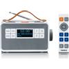 Lenco PDR-065WH - Radio FM/DAB+ portatile per anziani con tasti grandi e funzione "Easy Mode", bianca