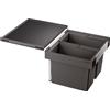 BLANCO FLEXON II 50/2 sistema di raccolta differenziata frontale estraibile / plastica / antracite / 2x19 litri -