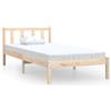 vidaXL Letto in legno massiccio di pino 90x190 cm