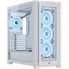 CORSAIR Geh iCUE 5000X RGB (Tempered Glass) QL True White
