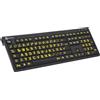 Logickeyboard Tastiera LogicKeyboard XL Print PC Slim Line NERO
