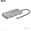 Club 3D CLUB3D CSV-1594 replicatore di porte e docking station per laptop USB 3.2 Gen 1 (3.1 Gen 1) Type-C Nero, Grigio