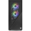 Thermaltake Divider 370 TG ARGB - Mid tower - ATX esteso - Pannello laterale con finestra (vetro temperato) - senza alimentatore (PS/2) - Nero
