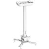 LogiLink BP0157 Supporto a soffitto per proiettore LogiLink, lunghezza braccio: 595-895 mm, bianco