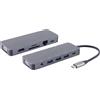 S-CONN maximum connectivity Docking station USB-C, 11in1, HDMI, VGA, PD, hub, SD, LAN, AUX