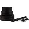 Zipro Set di manubri ZIPRO 2x10 kg (20 kg totali) - Manubri regolabili per uso domestico, dischi in bitume (silenziosi e delicati sul pavimento) Set di manubri per allenamento della forza