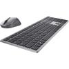 DELL KM7321W Tastiera Mouse incluso RF Wireless + Bluetooth AZERTY Belga Grigio