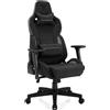 SENSE7 Sentinel: sedia da gaming, sedia da scrivania, sedia da ufficio ergonomica, sedia da gaming ergonomica, poltrona da gaming, sedia da gaming nera, sedie da gaming con portata fino a 150 kg
