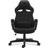 SENSE7 Knight Sedia da gaming in Pelle finta nero-grigio - Sedia da ufficio ergonomica Sedia da scrivania per PC Sedia da gaming Funzione oscillante Gamer 120 kg