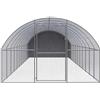 vidaXL Pollaio da esterno 3x12x2 m Acciaio zincato