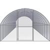 vidaXL Pollaio da esterno 3x16x2 m Acciaio zincato