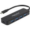 DELOCK USB Type-C Hub 4 Port USB 3.2 Gen 1 m. Power Delivery