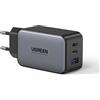 Ugreen Nexode Caricatore triplo USB / USB-C Power Delivery 65W 3,25A - Nero