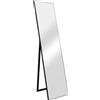 en.casa Specchio a stelo Barletta 150x35 cm Specchio a figura intera rettangolare Specchio da toilette inclinabile Nero