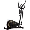 Zipro Crosstrainer Burn Gold - Ellittica magnetica per uso domestico Design Edition Silenziosa cyclette compatta con misuratore di frequenza cardiaca e supporto per tablet