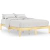 vidaXL Letto in legno massiccio 135x190 cm