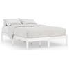 vidaXL Letto in legno massiccio bianco 150x200 cm