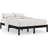 vidaXL Letto in legno massiccio di pino nero 200x200 cm
