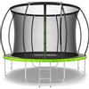 ZIPRO Trampolino Jump Pro Premium | 10FT Ø 312 cm | Trampolino da giardino Trampolino per bambini Set completo incl. rete, scaletta e copertura perimetrale, per esterni, verde
