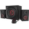 Genesis GENESIS Helium 610BT set di altoparlanti 60 W PC/Laptop Nero, Rosso 2.1 canali a 2 vie 30 W Bluetooth
