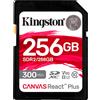 Kingston SD Card 256GB Kingston SDXC React+ 300R/260W Reader retail