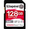 Kingston SD Card 128GB Kingston SDXC React+ 300R/260W Reader retail