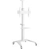Techly ICA-TR48W carrello/supporto multimediale Bianco Pannello piatto
