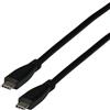 EFB USB4.0 20Gbit Anschlusskabel Typ-C Stecker,2m, schwarz