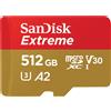 SanDisk microSDXC 512GB Extreme A2 C10 V30 UHS-I U3