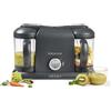 Beaba Béaba Babycook Duo Food Processor 4 in 1 Frullatore Vapore Rapido 15 min Diversificazione Alimentare Pentole Piccole Baby House XXL Capacità 2200 ml Grigio Scuro, 912952, Grigio Scuro