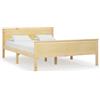 vidaXL Letto in legno massiccio di pino 140x200 cm