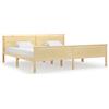 vidaXL Letto in legno massiccio di pino 200x200 cm