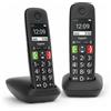 Gigaset E290 Duo Telefono analogico DECT Identificatore di chiamata Nero